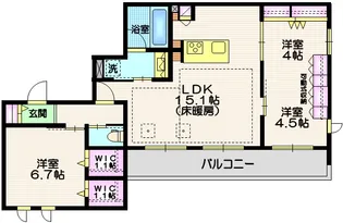 Premium Maison光【3階】の間取り