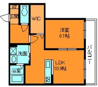 フリーデD【2階】の間取り