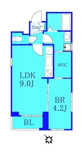 エフパークレジデンス横浜反町【5階】の間取り