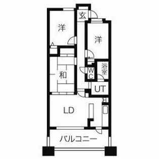 ダイアパレスアプティ八乙女中央【5階】の間取り