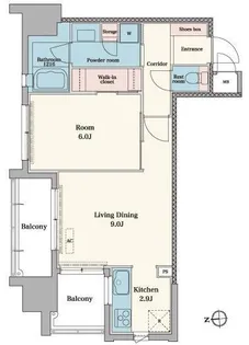 RJRプレシア博多駅前【2階】の間取り