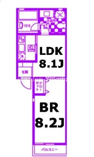 シャトルOOKURAYAMA【1階】の間取り
