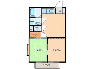 コーポスズキA【2階】の間取り