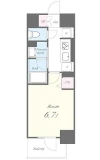 カサ・フェリーチェ【4階】の間取り