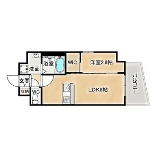 Alivis放出【2階】の間取り