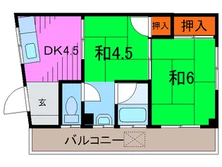 コ-ポ八百善【4階】の間取り