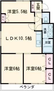 サンハイツ太平洋【2階】の間取り
