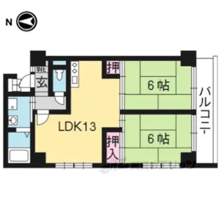 タワー御池【4階】の間取り