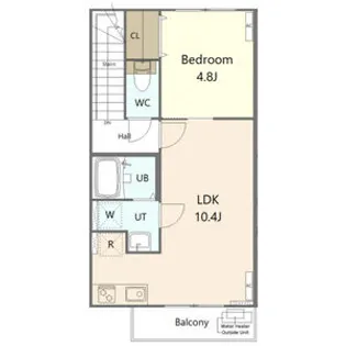 ラ・リュール宮千代【3階】の間取り