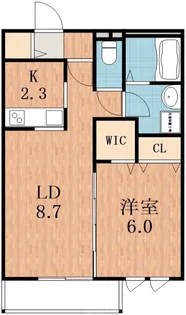 ビオラメゾン【1階】の間取り