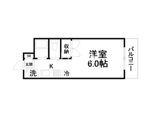 パラドール円町【4階】の間取り