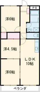 シャイン新西方【2階】の間取り