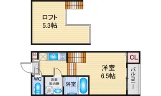 ハーモニーテラス元八事II【2階】の間取り