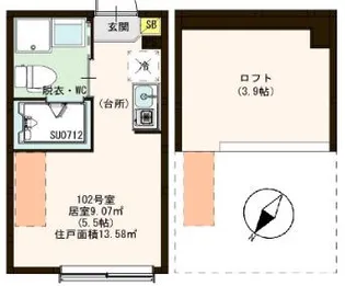 エパルレジデンス【1階】の間取り