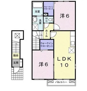 エクセル戸室B【2階】の間取り