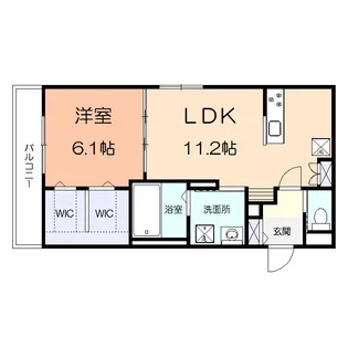 カーサマーレ【2階】の間取り