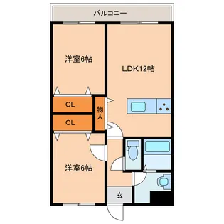 OAマンション【2階】の間取り