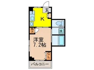 宝ハイツ【4階】の間取り
