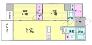 One Paseo【11階】の間取り