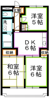 パールマンションオザキII【4階】の間取り
