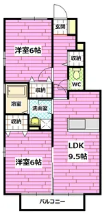 ビューテラス山本【1階】の間取り