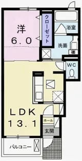 アイリスIII【1階】の間取り