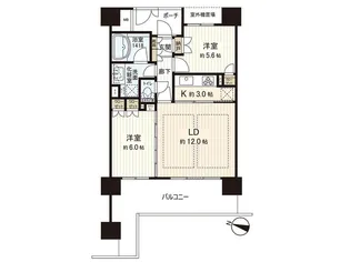 プラウド西公園【7階】の間取り