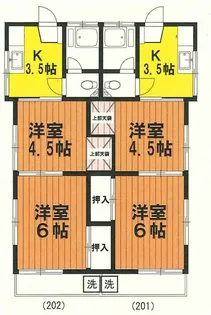 ホワイトコーポ【2階】の間取り