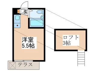 シャトー武蔵境【1階】の間取り