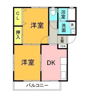 ハイツボヌール【2階】の間取り