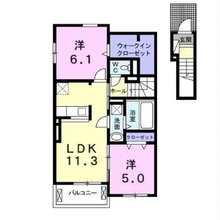 プロフーモ【2階】の間取り
