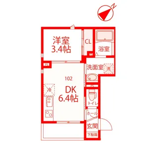 Pont brillant【1階】の間取り