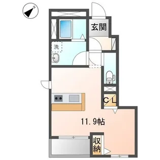レジデンスヒル【1階】の間取り
