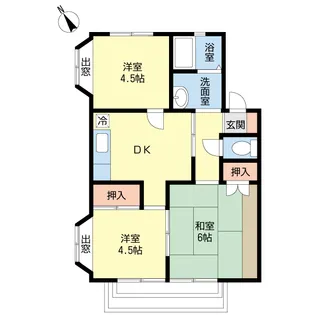 カナン幕張本郷【1階】の間取り