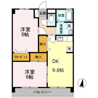 セジュ一ル駅南【3階】の間取り