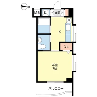 ウィステリア大島【1階】の間取り