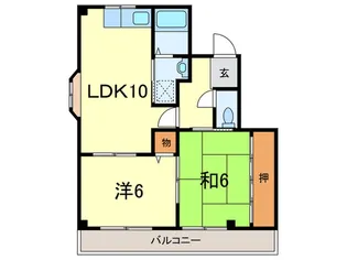 カスタム加島III【2階】の間取り