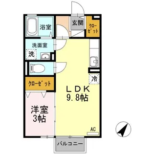 ライムヒル80【2階】の間取り