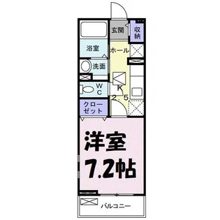 パレス アツーム【1階】の間取り