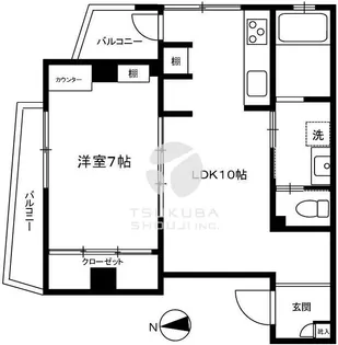 早稲田ハイツかすが【6階】の間取り
