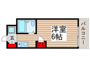 ベルシャトウ四谷【1階】の間取り