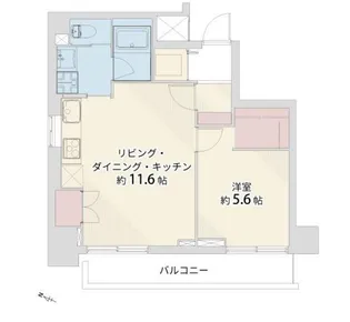 シルキーハイツ九段南【7階】の間取り