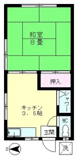 第3春風荘【2階】の間取り