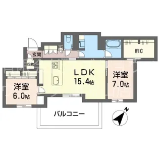 クレストメゾン【1階】の間取り
