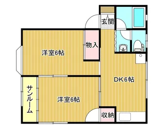 メゾンプレアデス【1階】の間取り