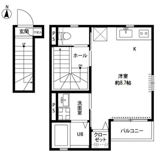 アムール シャイニー【2階】の間取り