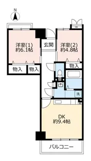 URさらら仁川【4階】の間取り