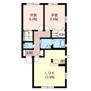 アイランドB棟【1階】の間取り