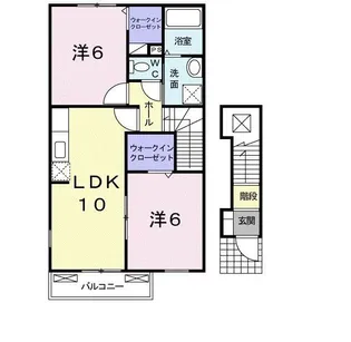 リバーサイド エアリーII【2階】の間取り