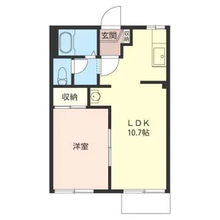 コーポ・パール【1階】の間取り